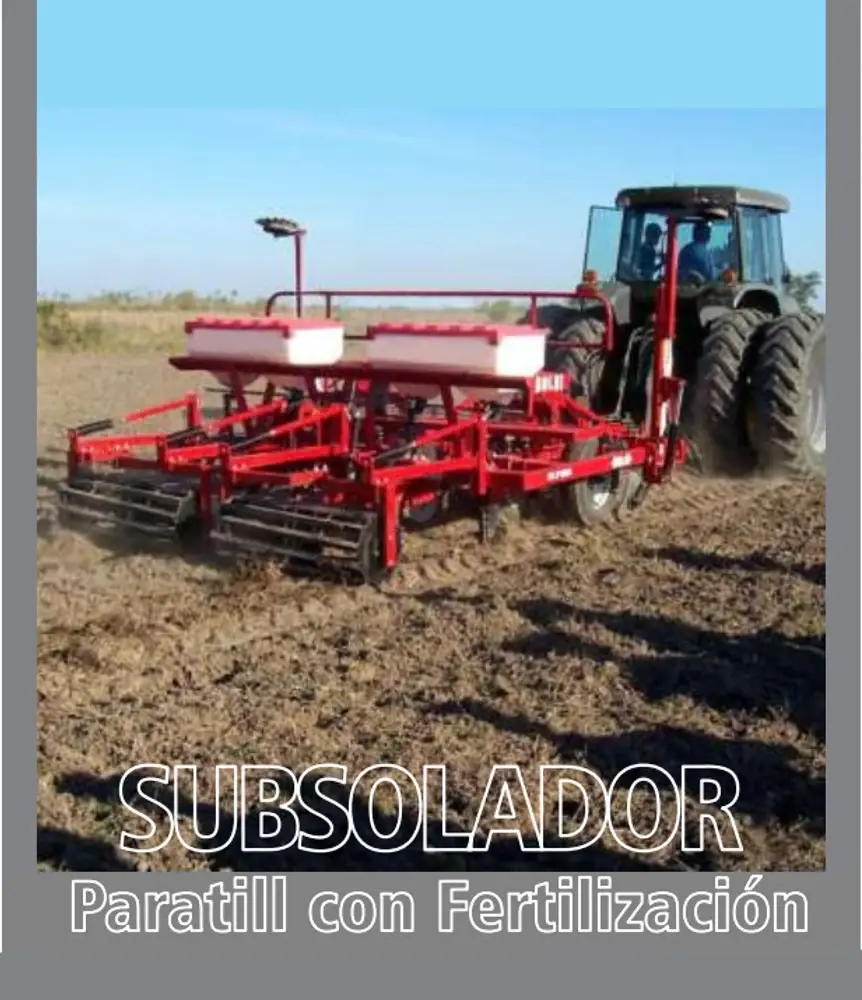 Subsolador Dolbi Paratill con fertilización